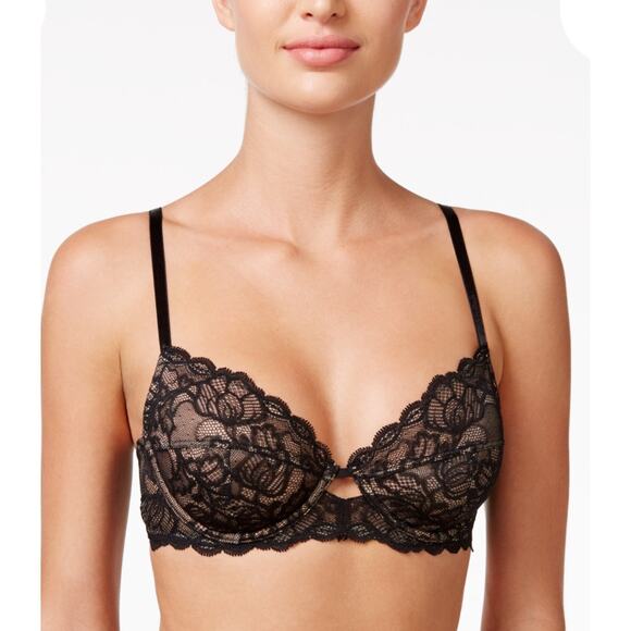 Brand New Calvin Klein Women's Size 42D Black Unlined Full Coverage Bra - Picture 1 of 7